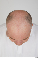 Head Hair Man White Sports Overweight Bald Street photo references